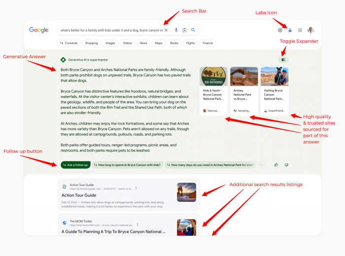 Search Reimagined with AI Integration